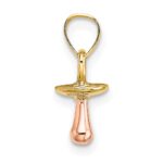 14k Two-Tone 3-D Pacifier Charm - Image 2