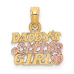 14k Two-Tone DADDY'S LITTLE GIRL Charm