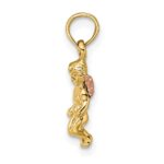14K Two-Tone 3-D Mini Guardian Angel Charm - Image 2