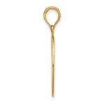 14K and White Rhodium Diamond-cut Filigree Round Charm - Image 2