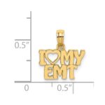 14k I HEART MY EMT Charm - Image 3