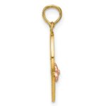 14k Two-Tone BIG SIS-LIL SIS 2-Piece Break-apart Heart Charm - Image 2