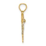 14k Two-tone MOM Inside Heart Charm - Image 2