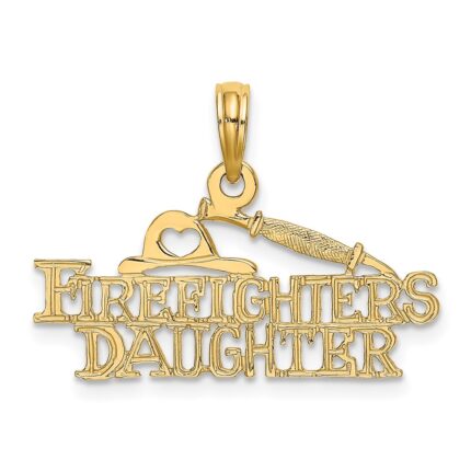 14k FIREFIGHTER'S DAUGHTER Charm