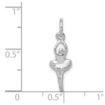 14k White Gold Ballerina Charm - Image 4