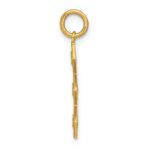 14k and White Rhodium Diamond-cut 3 Diamond-Shapes Charm - Image 2