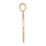 14k and White Rhodium Large Tree of Life Round Frame Charm - Image 2