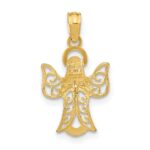 14k Filigree Angel Pendant - Image 3