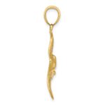 14K Polished and Cut-Out Textured Accent Stingray Charm - Image 2