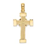 14K Polished -X- Center Cross Charm - Image 4