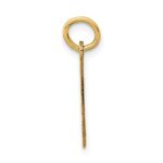 14k Small Elongated Number 1 Charm - Image 2