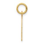 14k Small Elongated Number 33 Charm - Image 2