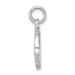 Sterling Silver Rhodium-plated Polished Enameled Wave Pendant - Image 2