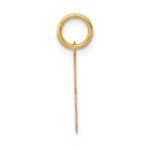 14k Small Polished Number 3 Charm - Image 2