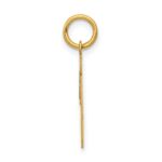 14k Small Polished Number 19 Charm - Image 2