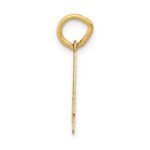 14k Small Satin Number 4 Charm - Image 2