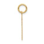 14k Small Satin Number 21 Charm - Image 2