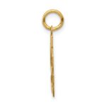14k Small Satin Number 58 Charm - Image 2