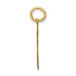 14k Small Satin Number 65 Charm - Image 2