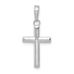 14K White Gold Small Cross Pendant