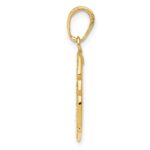 14k Polished Solid Small Saint Michael Medal Badge Pendant - Image 2