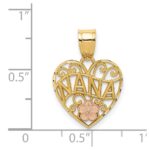 14k Two-tone NANA Heart Pendant - Image 4