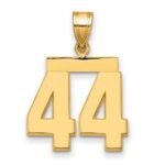 14k Medium Polished Number 44 Charm