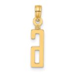 14k Polished Number 6 Pendant - Image 4