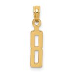 14k Polished Number 8 Pendant