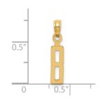 14k Polished Number 8 Pendant - Image 3