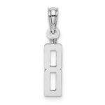 14kw Polished Number 8 Pendant - Image 4