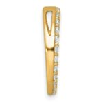 14k 1 carat Lab Grown Diamond VS+ F+ Complete Circle Chain Slide Pendant - Image 2