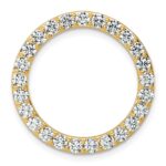 14k 2 carat Lab Grown Diamond VS/SI+ G+ Complete Circle Chain Slide Pendant