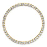 14k 3 carat Lab Grown Diamond VS/SI+ G+ Complete Circle Chain Slide Pendant