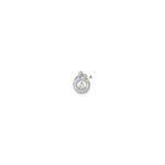 14k WG  1 Birthstone and Dia Mother/Child Chain Slide Semi-mount