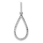14k White Gold 1/2 carat Diamond Teardrop Pendant - Image 3
