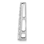 14k White Gold 3/4 carat Diamond Fancy Chain Slide - Image 2