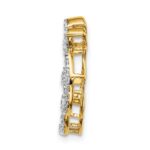 14k 3/8 carat Diamond Om Symbol Chain Slide - Image 2