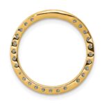 14k Polished 1/2 carat Diamond Circle Chain Slide - Image 3