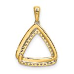 10k 1/6ct. Diamond Double Triangle Pendant - Image 3