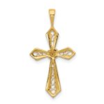 14k AA Diamond Passion Cross Pendant - Image 3