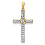 14k 1/3 carat Diamond Cross Pendant