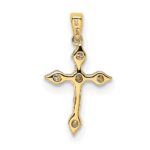 10K 1/15ct. Diamond Cross Pendant - Image 3