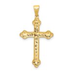 10K 1/10ct. Diamond Cross Pendant - Image 3