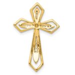 14k 1/15 carat Diamond Cross Chain Slide - Image 3
