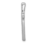 14k White Gold 1/2 carat Diamond Latin Cross Chain Slide - Image 2