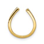 14k 1/6 carat Diamond Horseshoe Chain Slide - Image 3