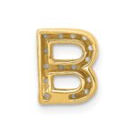 10K  Diamond Letter B Initial Charm - Image 3