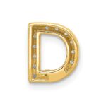 10K  Diamond Letter D Initial Charm - Image 3