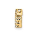 14K  Diamond Letter G Initial Charm - Image 2